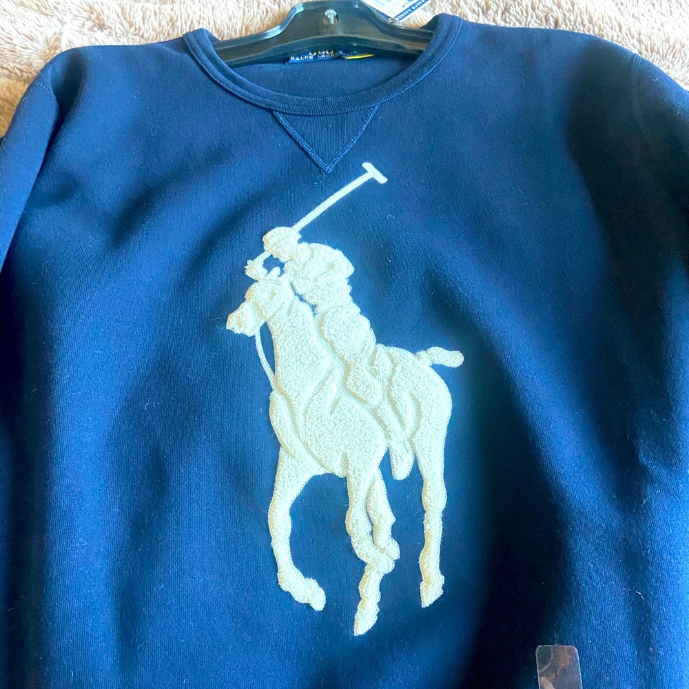 New mens polo sweatshirt